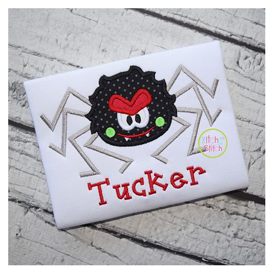 Spider Boy Applique | Machine Embroidery Designs by JuJu