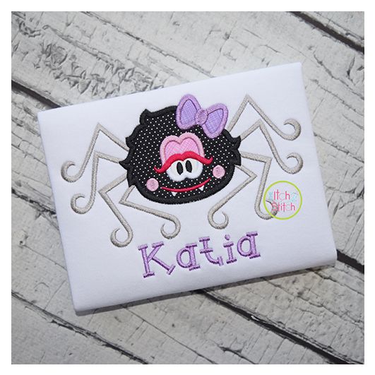 Spider Girl Applique | Machine Embroidery Designs by JuJu