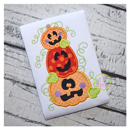 Stacked Jacks Applique | Machine Embroidery Designs by JuJu