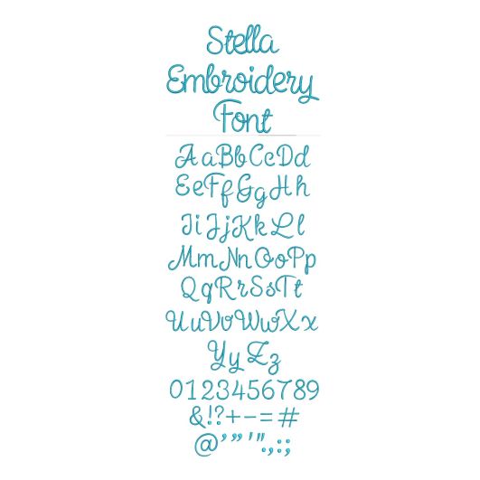 Stella Embroidery Font | Machine Embroidery Designs by JuJu
