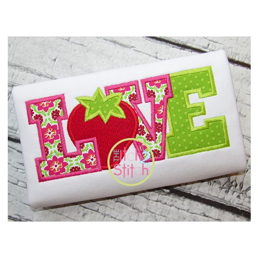 Strawberry LOVE 2 Applique | Machine Embroidery Designs by JuJu
