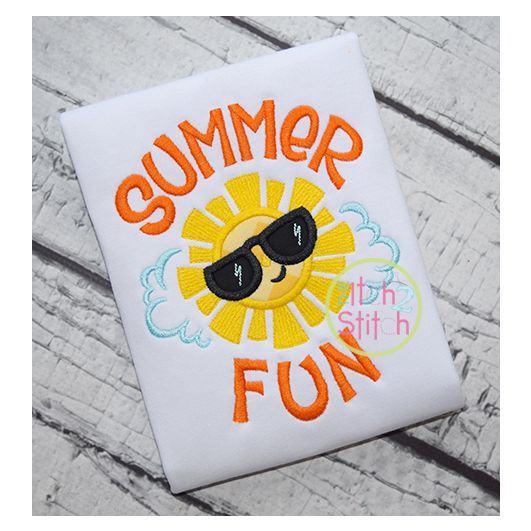 Summer Fun Applique | Machine Embroidery Designs by JuJu