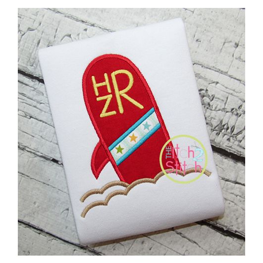 Surf Board Applique | Machine Embroidery Designs by JuJu