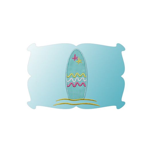 Surfboard For Girls Applique