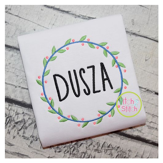 Sweet Wreath Embroidery Design | Machine Embroidery Designs by JuJu
