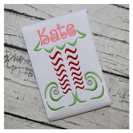 Swirly Elf Legs Embroidery | Machine Embroidery Designs by JuJu
