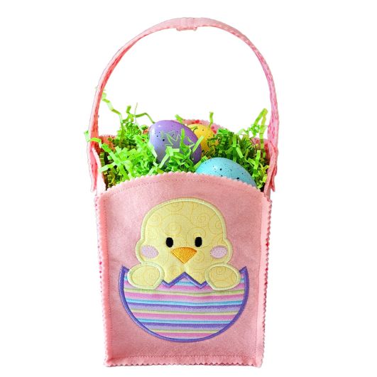 ITH Chick Basket | Machine Embroidery Designs by JuJu