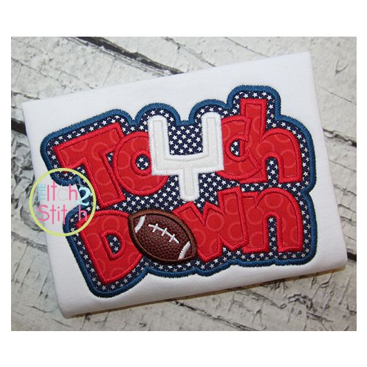 Touchdown Applique | Machine Embroidery Designs by JuJu