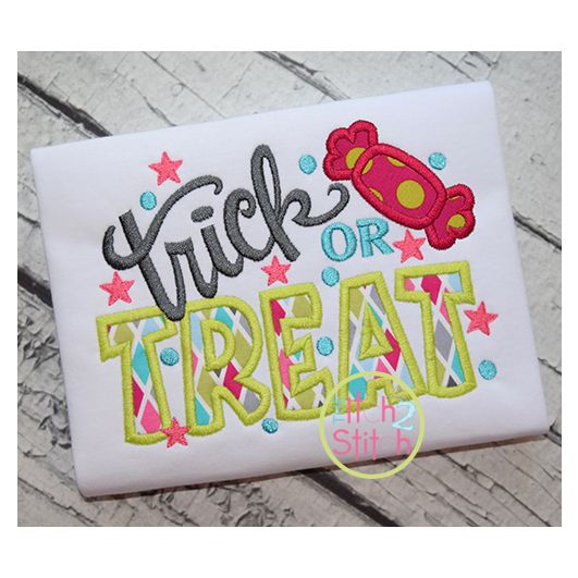 Trick or Treat 3 Applique | Machine Embroidery Designs by JuJu