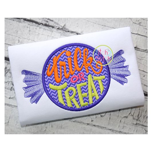 Trick or Treat Candy Applique | Machine Embroidery Designs by JuJu