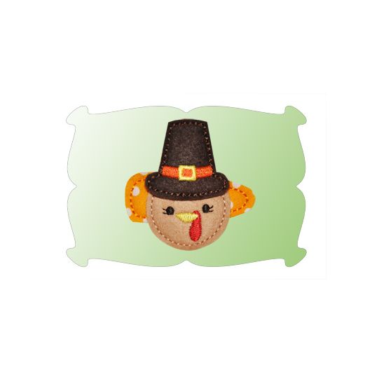 Turkey Snap Clip Mini In The Hoop