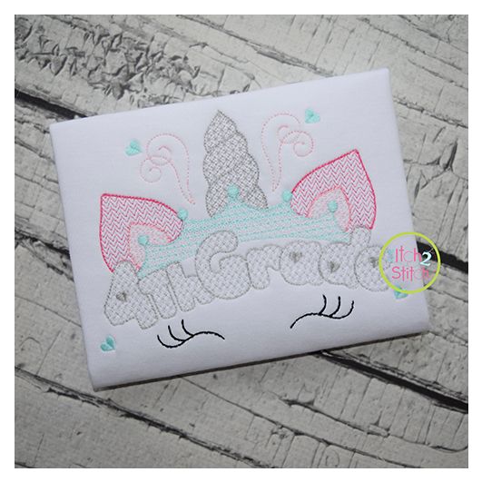 Unicorn Horn 4th Grade Motif Embroidery | Machine Embroidery Designs by JuJu
