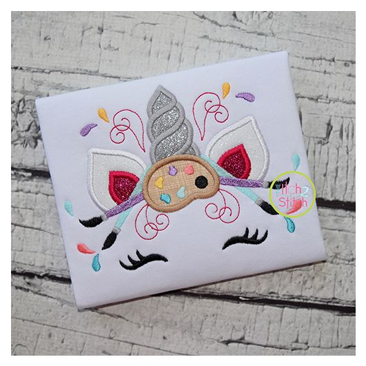 Unicorn Horn Artist Embroidery | Machine Embroidery Designs by JuJu