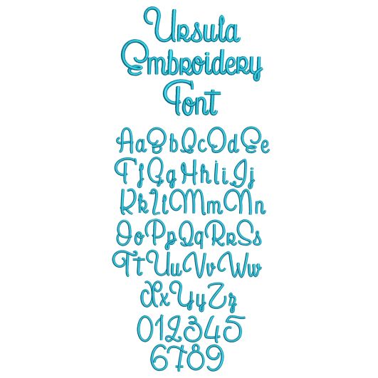 Ursula Embroidery Font Machine Embroidery Designs By Juju