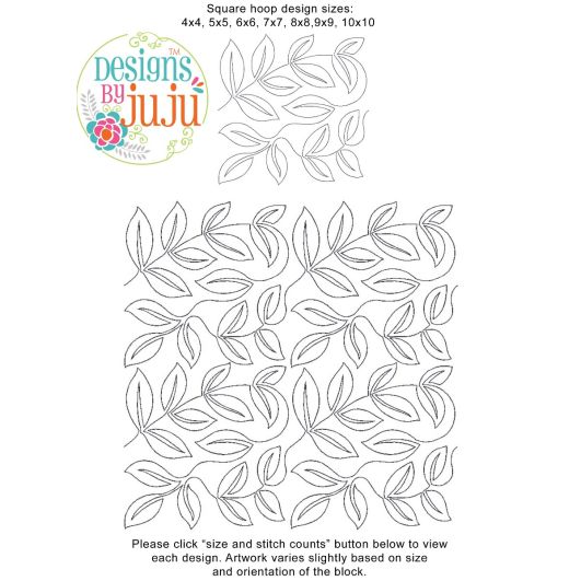 Vine 2 End-to-End Quilting | Machine Embroidery Designs by JuJu