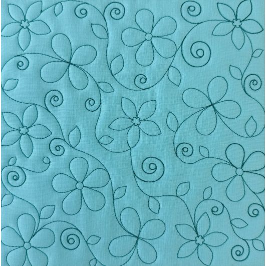 Vines Flowers Leaves Quilting Backdrops Design | Machine Embroidery Designs by JuJu
