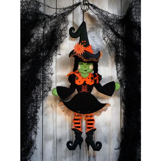 ITH Wanda Witch Wall Hanging | Machine Embroidery Designs by JuJu	