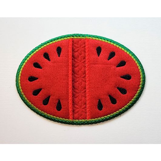 ITH Watermelon Pot Holder | Machine Embroidery Designs by JuJu