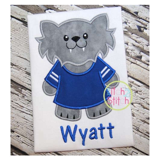 Wildcat Jersey Applique | Machine Embroidery Designs by JuJu