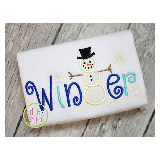 Winter Applique | Machine Embroidery Designs by JuJu