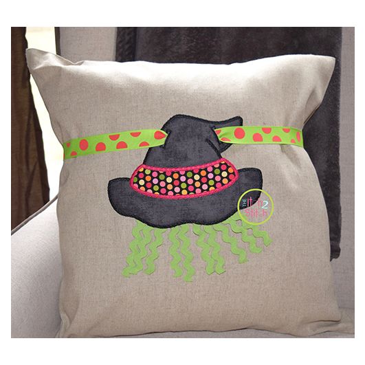 ITH Witch Hat Banner Charm | Machine Embroidery Designs by JuJu