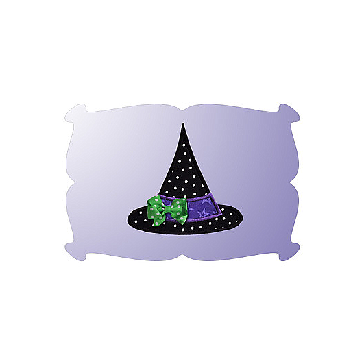 Witch Hat Applique | Machine Embroidery Designs by JuJu