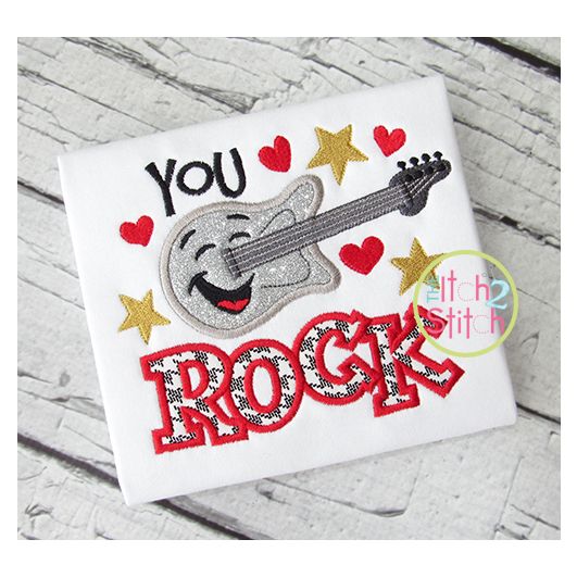 You Rock Applique | Machine Embroidery Designs by JuJu