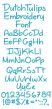 Dutch Tulips Embroidery Font Machine Embroidery Designs by JuJu