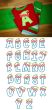 Elf Hat Applique Alphabet Machine Embroidery Designs by JuJu