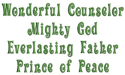 Wonderful Counselor