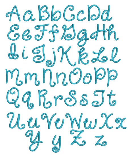 Giggles Script Font Machine Embroidery Designs by JuJu