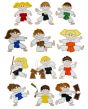 Karate Kidz Applique Machine Embroidery Designs by JuJu 