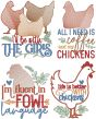 Chicken Lady Word Art 3 | Machine Embroidery Designs by JuJu
