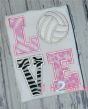 Volleyball LOVE Applique | Machine Embroidery Designs by JuJu