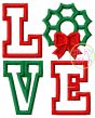 Wreath Love Applique | Machine Embroidery Designs by JuJu