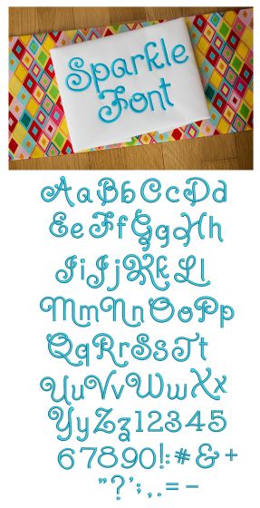 Sparkle Embroidery Font Machine Embroidery Designs by JuJu