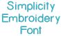 Simplicity Embroidery Font Machine Embroidery Designs by JuJu