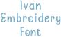 Ivan Embroidery Font | Machine Embroidery Designs by JuJu