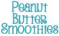 Peanut Butter Smoothies Embroidery Font Machine Embroidery Designs by JuJu