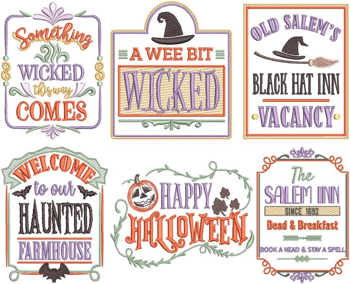 Farm Fresh Halloween 5 | Machine Embroidery Designs by JuJu
