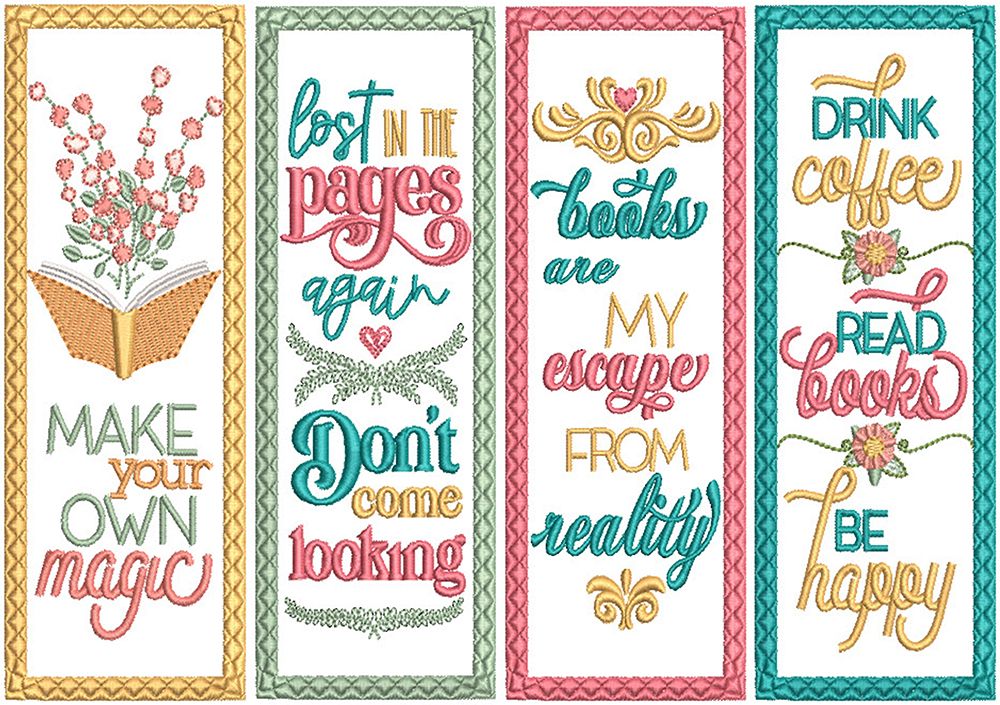 PDF Hand-Drawn Coloring Bookmarks - Designs by Little Bee