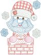 Christmas Greeting Cards Set 5 Digital Embroidery Designs by JuJu 