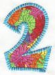 Fun Applique Numbers Machine Embroidery Designs by JuJu 