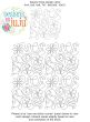 Flowers Ribbons End-to-End Quilting Design | Machine Embroidery Designs by JuJu
