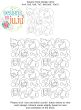 Puppy Faces Bones End to End Quilting Design | Machine Embroidery Designs by JuJu