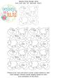 Sheep Moon Stars End-to-End Quilting Design | Machine Embroidery Designs by JuJu
