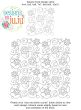Snowflakes Loops Swirls End-to-End Quilting Design | Machine Embroidery Designs by JuJu