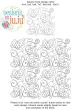 Swirly Flower Hearts End-to-End Quilting | Machine Embroidery Designs by JuJu