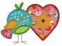 Love Birds Hearts Applique Applique Machine Embroidery Designs by JuJu 