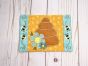 ITH Busy Bees Beehive Mug Rug | Machine Embroidery Designs by JuJu